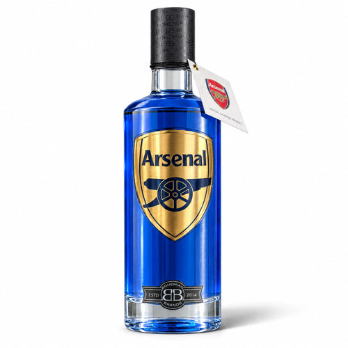 Arsenal FC Away Dark Berry Flavoured Vodka bottle