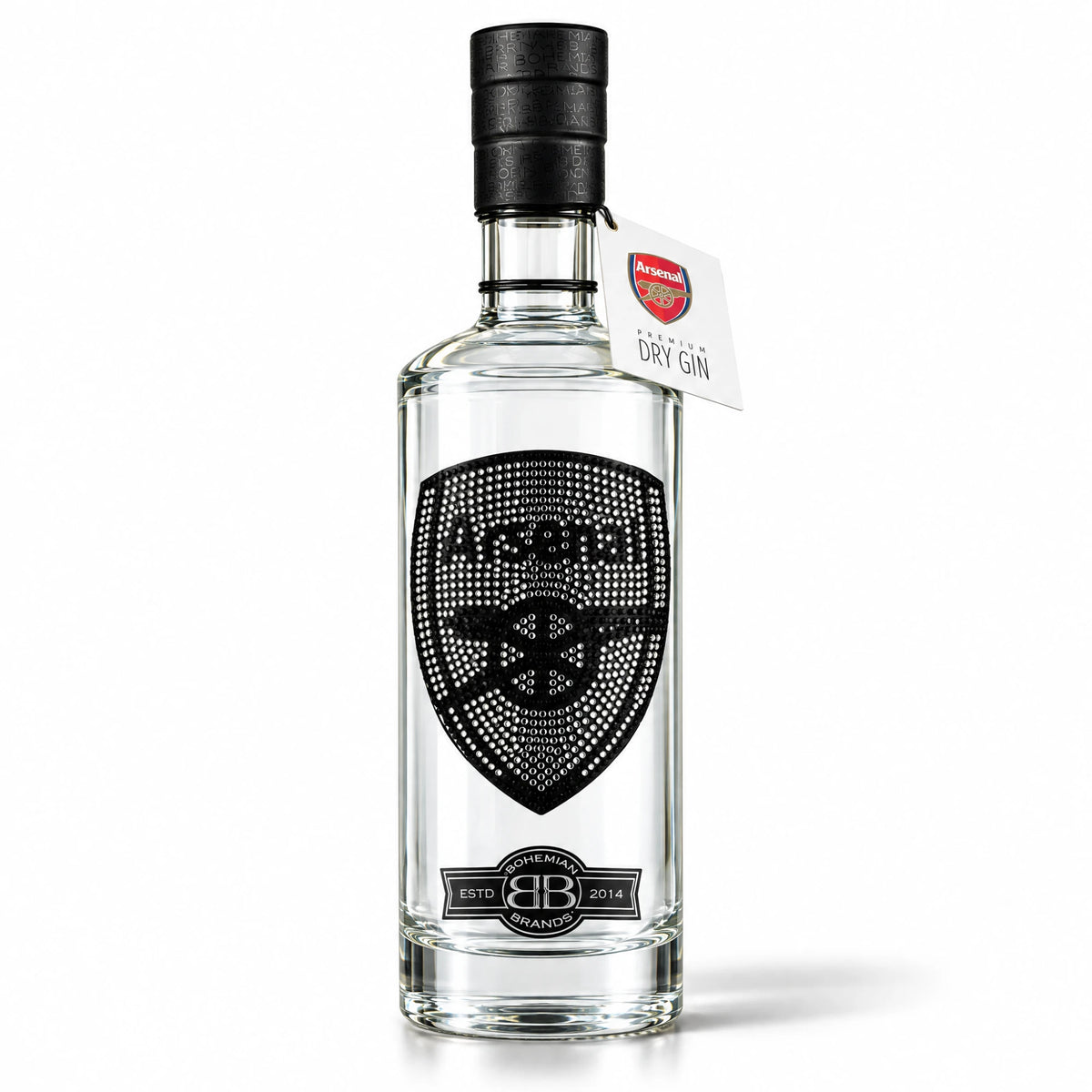 Arsenal FC Gin Black Crystal Edition bottle