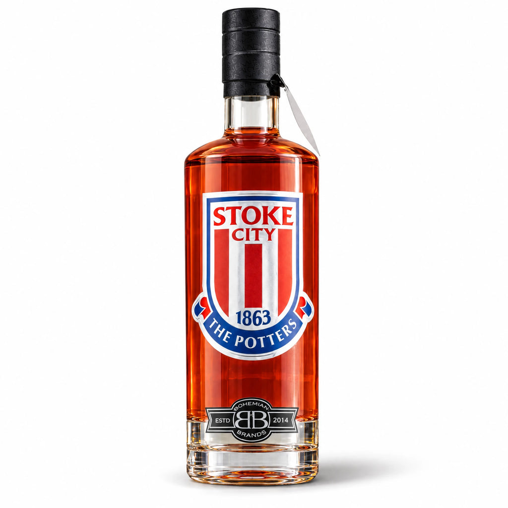 Stoke City FC Strawberry and Rhubarb Flavoured Vodka bottle