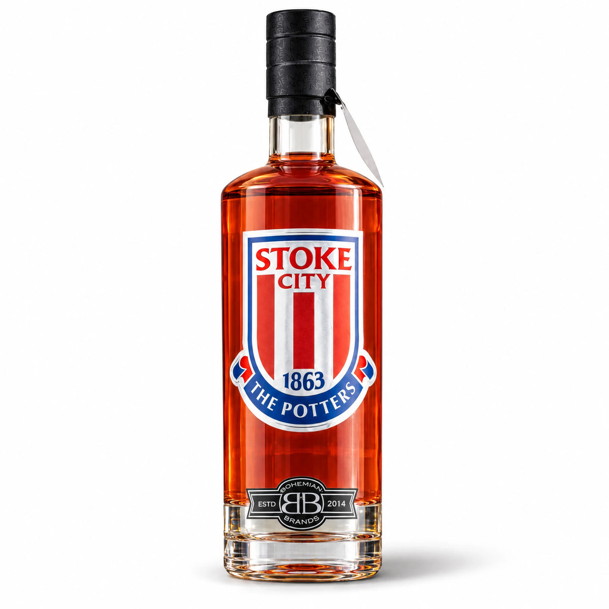 Stoke City FC Strawberry and Rhubarb Flavoured Vodka bottle